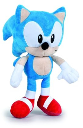 Sonic The Hedgehog - SEGA- Peluche Sonic - Misure 30 cm - Colore Blu