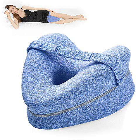 BEAUTRIP Leg Pillow | Ergonomic Side Sleeping Pillows | Memory Foam Knee Pillow with Strap for Side Sleeper | Leg Support Cushion with Removable and Washable Cover