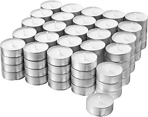 S&S-Shop 800 Bougies Chauffe-Plat à durée de Combustion env. 4 h Blanc sans Parfum Ø 38 mm