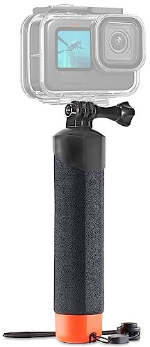 FitStill Waterproof Monopod Floating Hand Grip for Go Pro Hero 13/12/11/10/9/8/7/6/5/4/3 Session DJI Osmo and Other Action Cameras.Snorkeling Underwater Diving Selfie Pole Stick