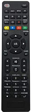 Riry Universal Remote Control for All TVs - Compatible with Samsung, LG, Sony, Philips, Sharp, Panasonic, TCL, Toshiba, Hitachi - 3 Shortcut Buttons - Ideal for Pre-2020 Smart TVs