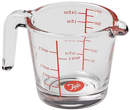 Tala 40ml Mini Glass Measuring Jug, 10A26012, Transparent