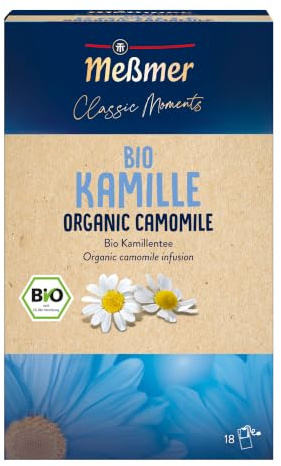 Meßmer Classic Moments Bio Kamille | 100% Bio | Kräutertee | 18 Teebeutel