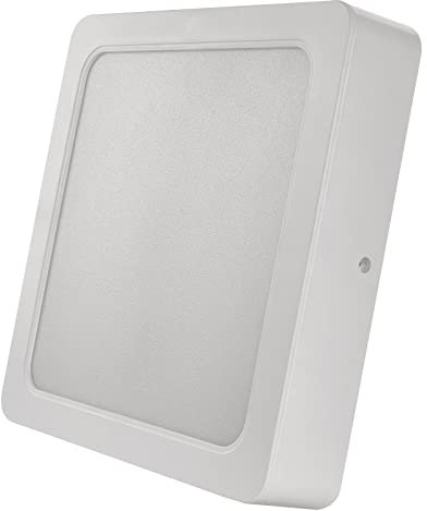 EMOS 2in1 LED Panel 9 W, quadratische 900 lm Deckenleuchte, Einbauleuchte 12 x 12 cm, Neutralweiß 4000 K, inkl. LED-Treiber, Weiß, Rund