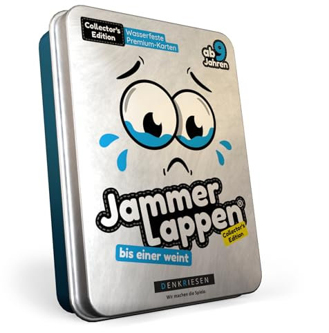 DENKRIESEN - JAMMERLAPPEN® – Collector's Edition | Kartenspiel | Ab 9 Jahren | 2-6 Spieler | Wasserfest | Familienspiel | Lustiges Spiel für die ganze Familie | Perfekt für Spieleabende