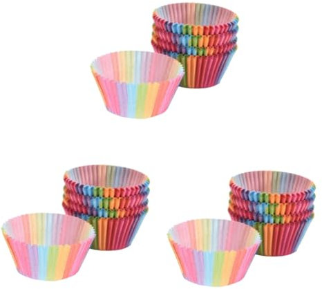 Amosfun 300 Pz pirottini per muffin pirottino di carta da forno tazza di carta per torta involucri per cupcake resistenti all'olio contenitori per confettata contenitori confettata