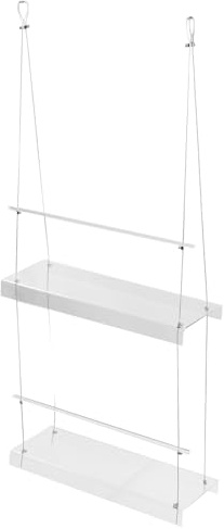 Toddmomy Hängender Blumentopfhalter für Fenster und Balkon aus Acryl | Doppellagig, für Pflanzen und Blumen, Transparentes Design, Widersteht Starker Sonne und Abnutzung
