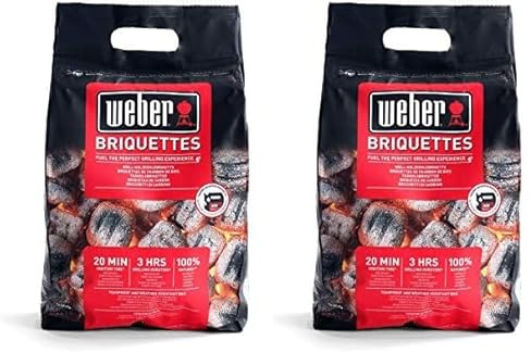 Weber Briqueta – 3 kg (Paquete de 2)