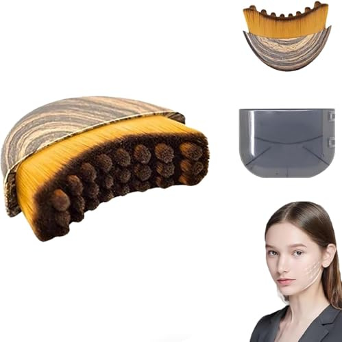 Lengaijin New Lymphatic Contour Face Brush, Contour Face Brush Lymphatic Drainage Massager for Face, Designed for The Face Gentle Enough for Daily Use