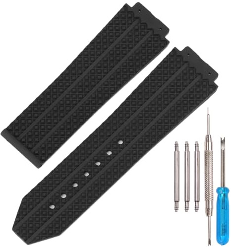 XBDSW Rubber Watch Band Compatible with Hublot Big Bang Silicone Strap 19mm 25mm 22mm Big Bang Replacement bracelet