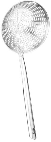 ROMISBABA Cucharón Colador Espumadero Mediano De Acero Inoxidable 201 Con Mango Hueco Resistente Al Calor, Utensilio De Cocina Para Freír y Colar, Adecuado Para Uso Doméstico Wok y Ollas,