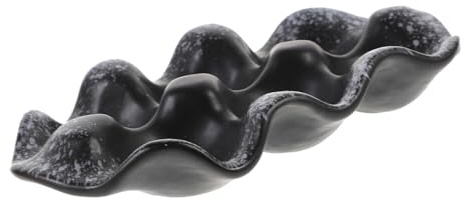 FUNNETOYU Portauova in Ceramica Resistente Organizer per Uova da Tavolo per Frigorifero e Casa Supporto Ordinato e Protettivo per Conservazione Uova