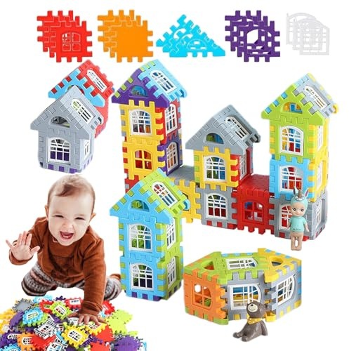 Set di blocchi di costruzione - Grande kit di apprendimento creativo, STEM Skills Pack | Home aula asilo nido Sala giochi Regalo di compleanno Viaggi Campeggio Picnic Garderie