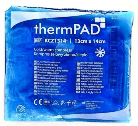Ghiaccio Gel Riutilizzabile Caldo & Feddo | Impacco Caldo Freddo per Dolori Muscolari e Gonfiori | Compreso di Impacco in Garza per Applicazione! (13x14cm)