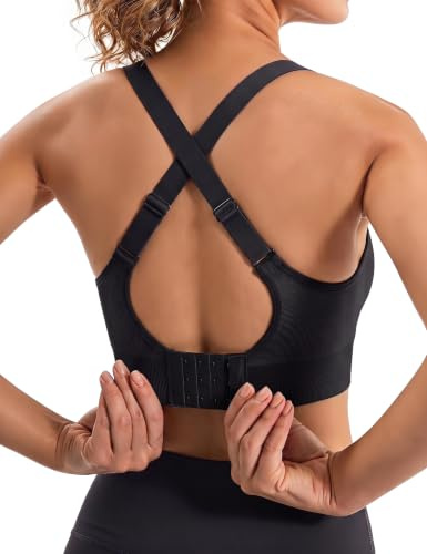 Aseniza sport-bh kvinnor ryggspänne gym toppar | Justerbara remmar sömlös bralette andningsbar träningskläder löpning yoga bh med krok och öga stängning