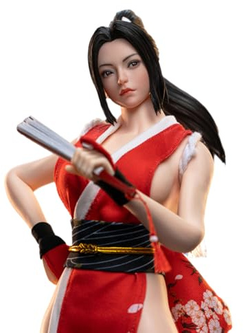 HiPlay Minitoys, Hermosos Ojos Movibles: MAI Shiranui - Escultura de Cabeza Individual, Escala 1/6 para Figura de Colección de 12 Pulgadas M022TD