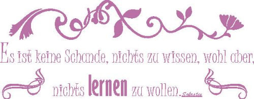 INDIGOS 4051719352184 Wandtattoo, Vinyl, flieder, 60 x 10 x 10 cm