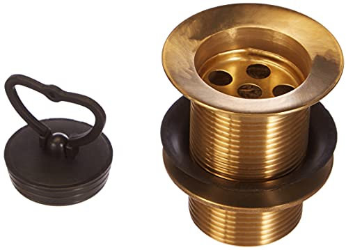 acquastilla 116081 Ablaufgarnitur aus Messing für Waschbecken aus Beton