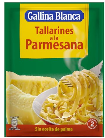 Gallina Blanca Tallarines A La Parmesana, 143g | Sin grasas hidrogenadas, Preparación rápida y sencilla