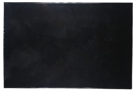 Musiclily 435x290mm Pickguard Blank Schlagbrett Rohling Material für Fender Strat Tele E-Gitarre und Bass, 1-lagig Schwarz