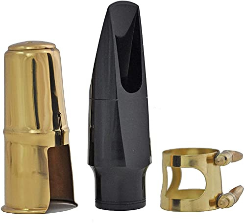 Tuyama® D5 Mundstück für Altsaxophon – Einsteigermundstück mit mittlerer Öffnung, inkl. Blattschraube und Blattkapsel