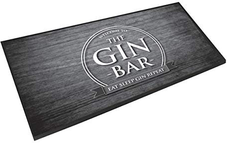 Gin Bar Runner â€“ grey circle - pub mat cocktail runner