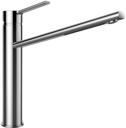 Schock 588000CHR Küchenarmatur Papilio Chrom – Hochdruck Armatur CRISTADUR mit Festauslauf, eingebautem Temperaturbegrenzer und extra hoher Auslaufposition