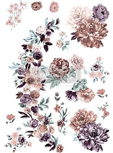 Redesign Décor Transfers® Wandbild, Rosengarten, 61 x 89 cm, Burgunderrot