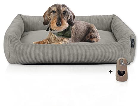 Rohrschneider Hundebett kleine und mittelgr. Hunde (Grau 70x50 cm)