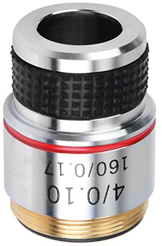 Portable 4x 185 Biological, 4x Microscopio Lente de Objetivos Acromáticos de Alta Precisión para Microscopio Biológico