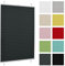 Plissee ohne Bohren 75 cm x 230 cm - Anthrazit - Plissee klemmfix, Rollos für Fenster ohne Bohren, Jalousien Fenster für innen, Raffrollo, Fenster plissee