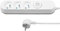 ITENSE - Steckdosenleiste, 3-Fach Steckdosenleiste - 3-Fach Steckdosenleiste - 16 A - mit Fußschalter - Kabel HO5VV-F 3G1 mm² - Farbe: Weiß - Kabellänge: 1 m - Spannung: 230 V - Leistung max: 3680 W