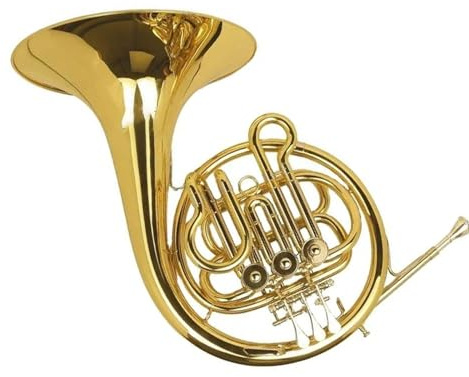 Chinesisches Musikinstrument Waldhorn Gelbmessing Goldlack Blechblasinstrument