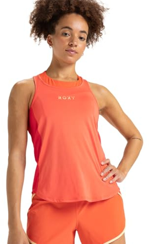 Roxy Bold Moves 2.0 Mesh Tank Top de Punto, Emberglow, Large para Mujer