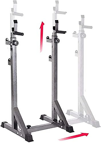 Barbell Rack Squat Stand Adjustable Bench Press Rack Barbell Rack Squat Stand Adjustable Bench Press Rack 300KG Max Load Multi-Function Weight Li