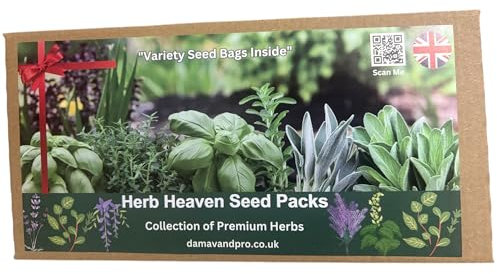 Herb Seed Bumper Pack - 15 Varieties for Planting Now - Grow Your Own Aromatic & Mediterranean Flower Edible - Perfect Gardening Gift Kit for Women & Men - More Than 13,250 Seeds in Pack