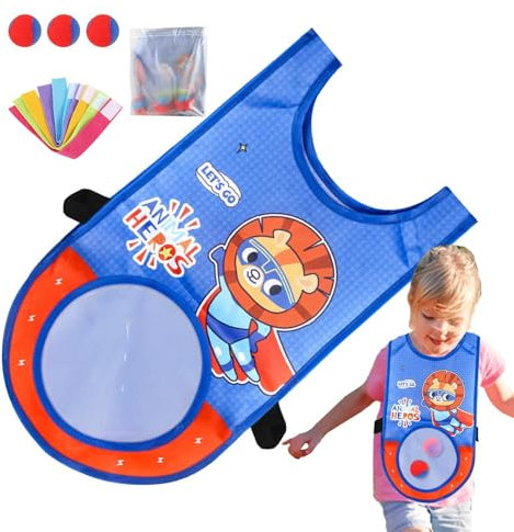 Stockball-Weste, Völkerball-Spiel, Völkerball-Tag-Spiel, Klebewesten-Set,Outdoor Sticky Target Ball Weste Spielzeug | Kindersport-Klebewesten-Ballwurf-Spielset für Schule, Hof, Garten, Park