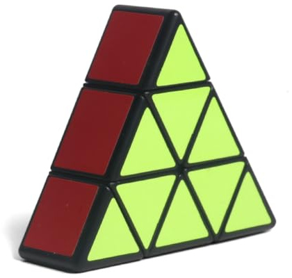 2025 Neueste 1x3x3 Pyraminx Dreieck Pyramide Magic Puzzle Cube Twist Spielzeug (Schwarze Farbe)
