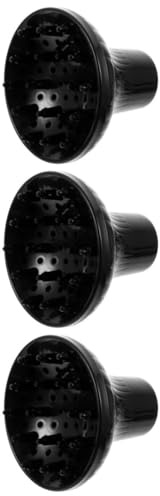 SHERCHPRY 3 Stück Diffusorhaube Für Haartrockner Konzentrator Diffusoren Föhn Diffusor-haartrockner Für Lockiges Haar Schlag Trockenhaube Für Haare Diffuser Haare Fön Black