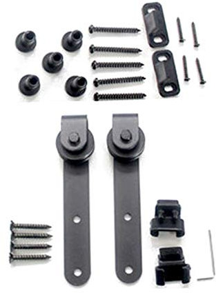 Bodenführung Schiebetür,Schiebetür Bodenführung Mini Vintage Speichen Industrial Rad Gleitscheibe Holz Tür Innere Schrank Tür Küchentür Gleis Hardware Glatte stille