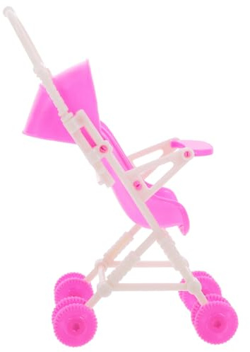 minkissy Miniatur Puppenwagen für Mädchen Realistisches Design für Puppenhäuser Robustes Plastikmaterial für Rollenspiele und DIY Dekorationen