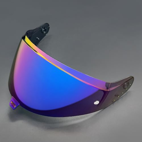 XYJTC Motorcycle D-Skwal 3 Motorcycle Helmet Face Shield D-Skwal 3 Helmet Visor Replacement for Skwal I3 / D-Skwal3 / Ridill 2 (Clear-Day&Night Use)(Rainbow-day Use Only)