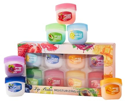 Feuchtigkeitsspendender Lippenpflegestift Set | 8 Stück Anti-Riss Hautpflege Und Feuchtigkeitscremes - Gegen Rissige Lippen Lippenpflege | Für Frauen Männer Mädchen Freunde Familie