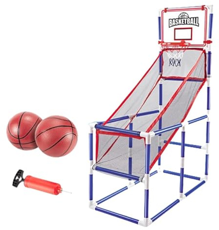 lopituwe Sportbasketboll Brädspel Inomhusspel Barnbasketkorg Kit Justerbar Höjd Födelsedagspresent Pojkar Leksaker Utvecklingsleksaker Barnkorg Kit Födelsedagspresent Pojkar , 2 bollar