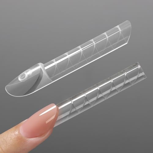 ImMaster 3D double forme française inverse, 150pcs Magic Caps Zone double forme d'ongles français pour les débutants et les pros (IM111)