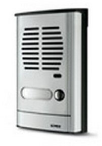 ELVOX 88T1 - PLACCA Audio Parete 1 Puls. Grigio Luce
