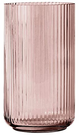 Lyngby Porcelæn Vase H20.5 cm Lyngby aus mundgeblasenem Glas zeitlos, rot