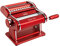 Marcato Macchina per la Pasta Atlas 150, Rossa, Alluminio Anodizzato, per Lasagne, Fettuccine, Tagliolini, Compatibile con 11 Formati Extra.