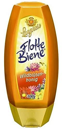 Langnese Flotte Biene Wildblüten, 4er Pack (4 x 500 g Flasche)