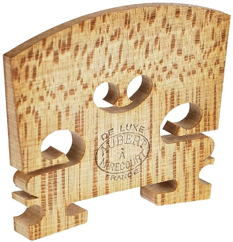 Aubert VB-10 De Luxe Old Violin Bridge – 4/4 Size – Premium European Maple, Tone-Enhancing, Custom Fit for Student & Professional Violins
